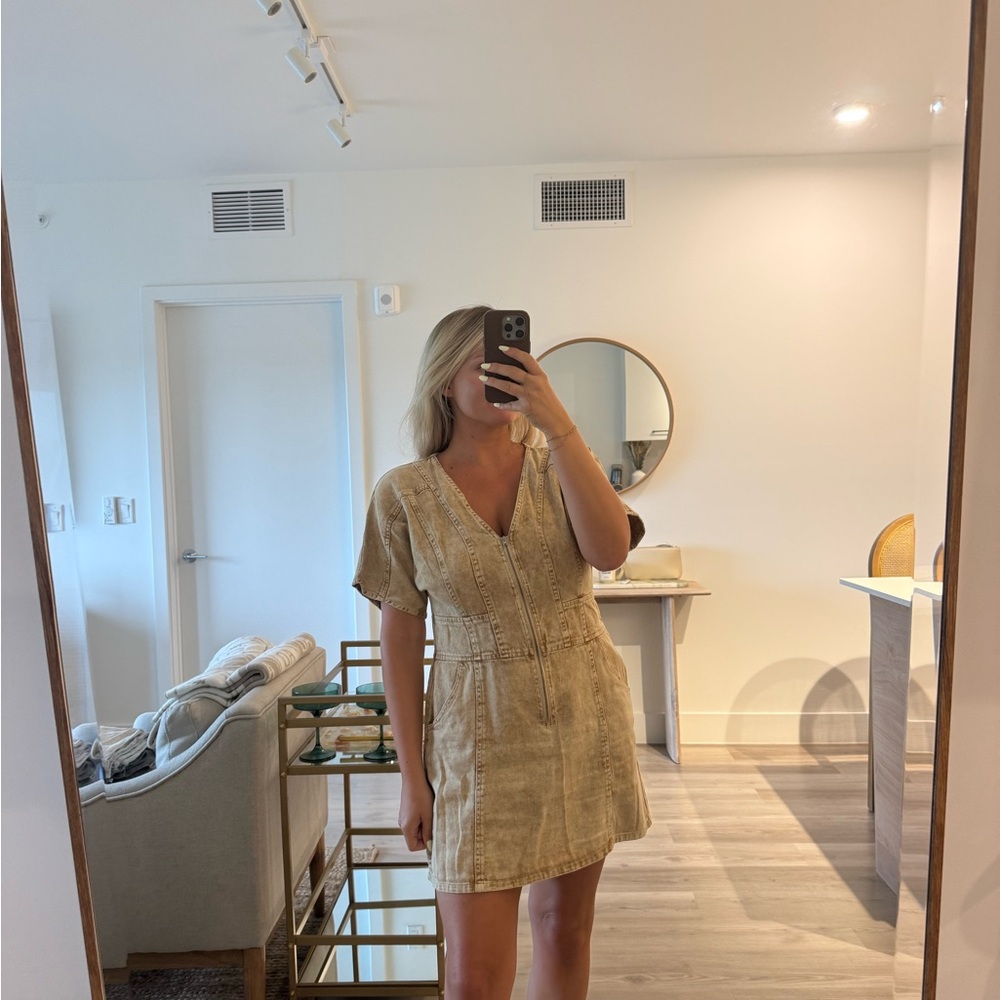 Le Lis Denim Mini Dress